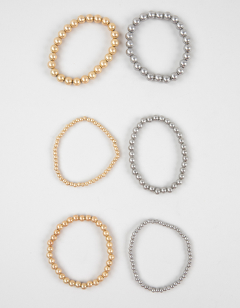 FULL TILT 6 Pack Beaded Bracelet Set Alternative Image