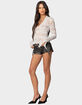 EDIKTED Sheer Lace Bell Sleeve Top image number 4