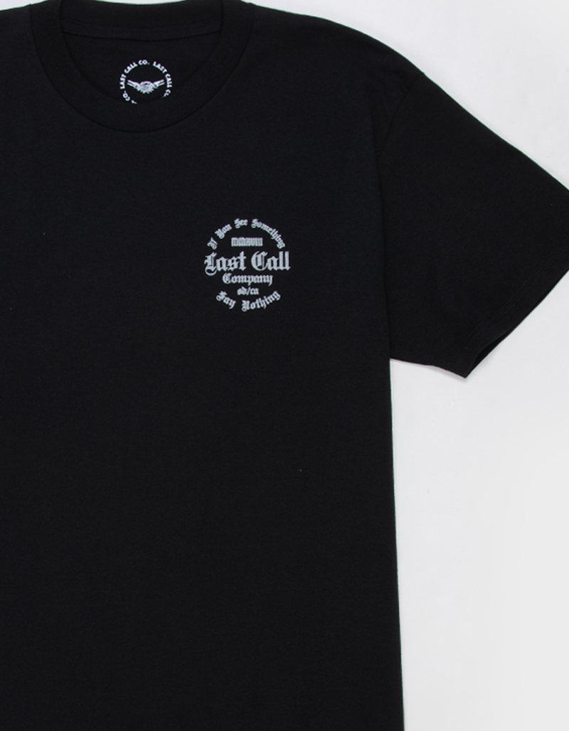 LAST CALL CO. Say Nothing Mens Tee image number 3