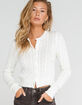 FULL TILT Cable Crew Womens Cream Cardigan image number 1