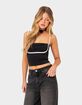 EDIKTED Yang Contrast Strap Tank Top image number 3