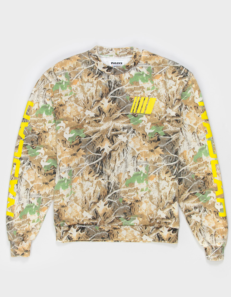 TILLYS x NASCAR Camo Mens Crewneck Sweatshirt image number 5