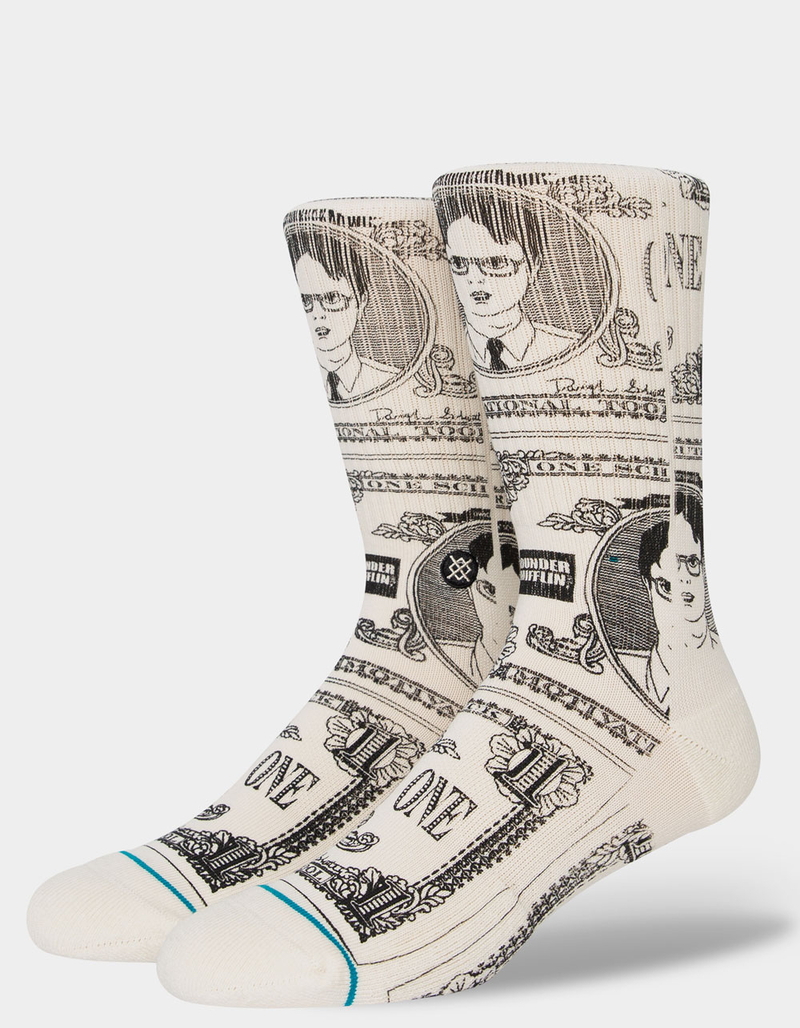 STANCE Shrute Bucks Mens Crew Socks image number 0