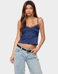EDIKTED Tamar Satin Effect Tank Top image number 1