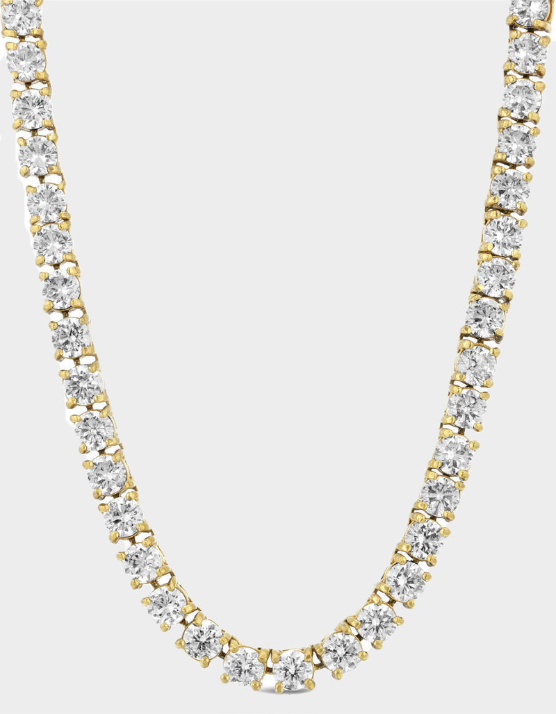THE GOLD GODS Gold Diamond Tennis Chain 4mm image number 0