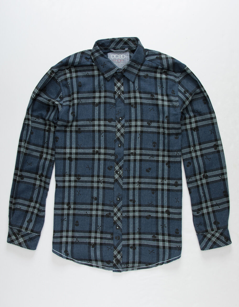 DCBD Skull Boys Flannel Shirt image number 0