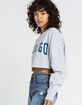 FULL TILT Chicago Womens Crop Sweatshirt image number 2
