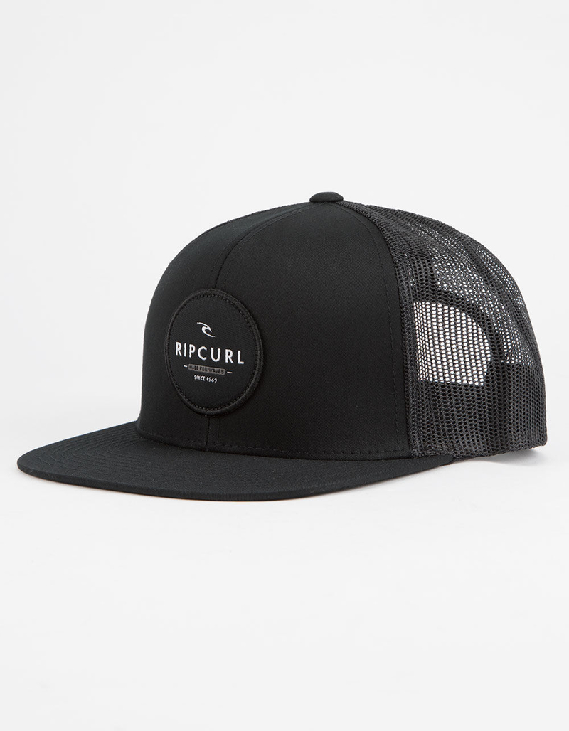 RIP CURL Routine Black Mens Trucker Hat image number 0
