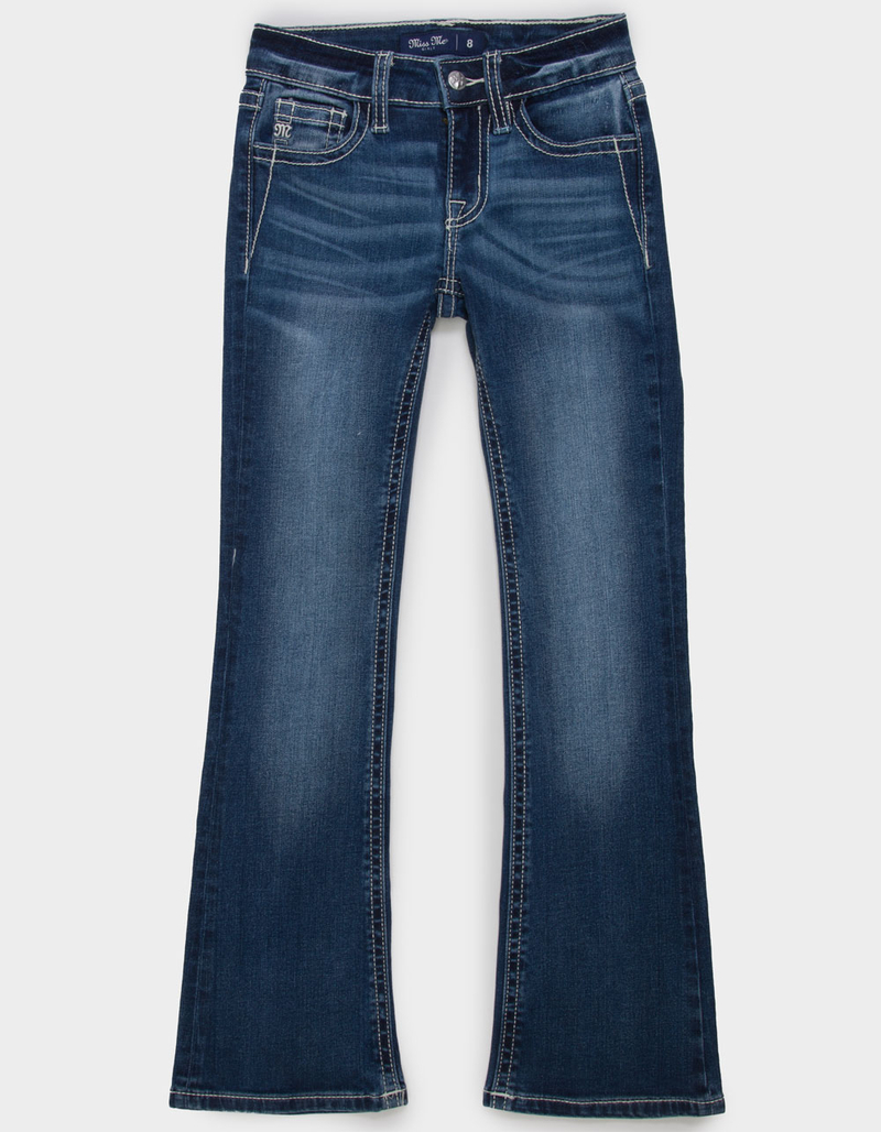 MISS ME Cross Girls Mid Rise Bootcut Jeans image number 0