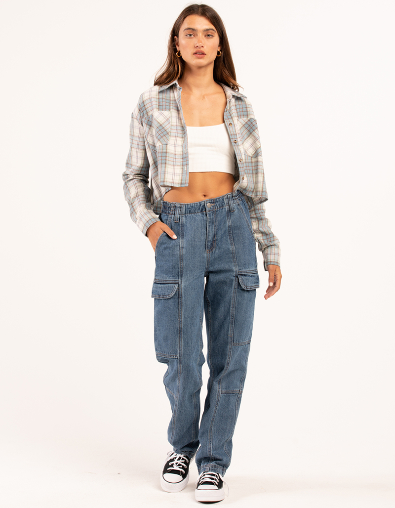 RSQ Womens Cargo Jeans image number 0