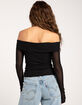 COTTON CANDY LA Off The Shoulder Womens Top image number 3