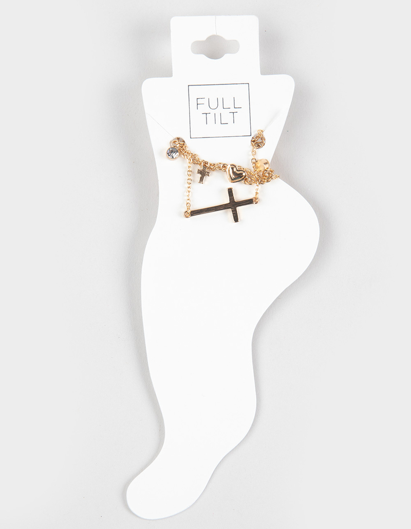 FULL TILT Cross Anklet 3 Pack image number 5