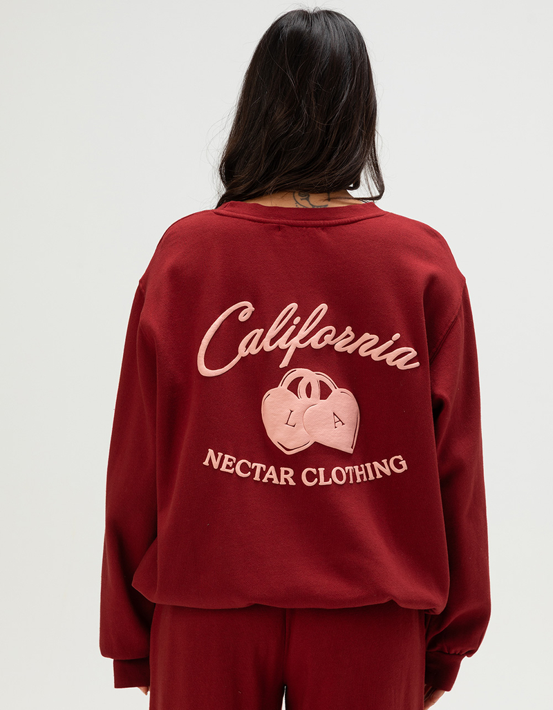 NECTAR CLOTHING California Womens Crewneck Sweatshirt image number 0