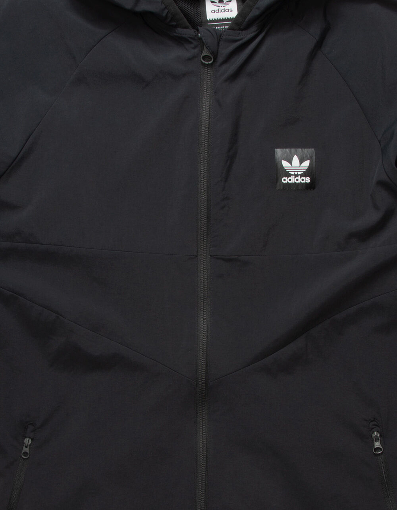 ADIDAS Dekum Packable Black Mens Windbreaker Jacket image number 1