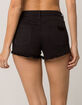 RSQ Venice Mid Rise Womens Ripped Denim Shorts image number 3