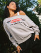 HONDA Off The Shoulder Womens Sweatshirt image number 1