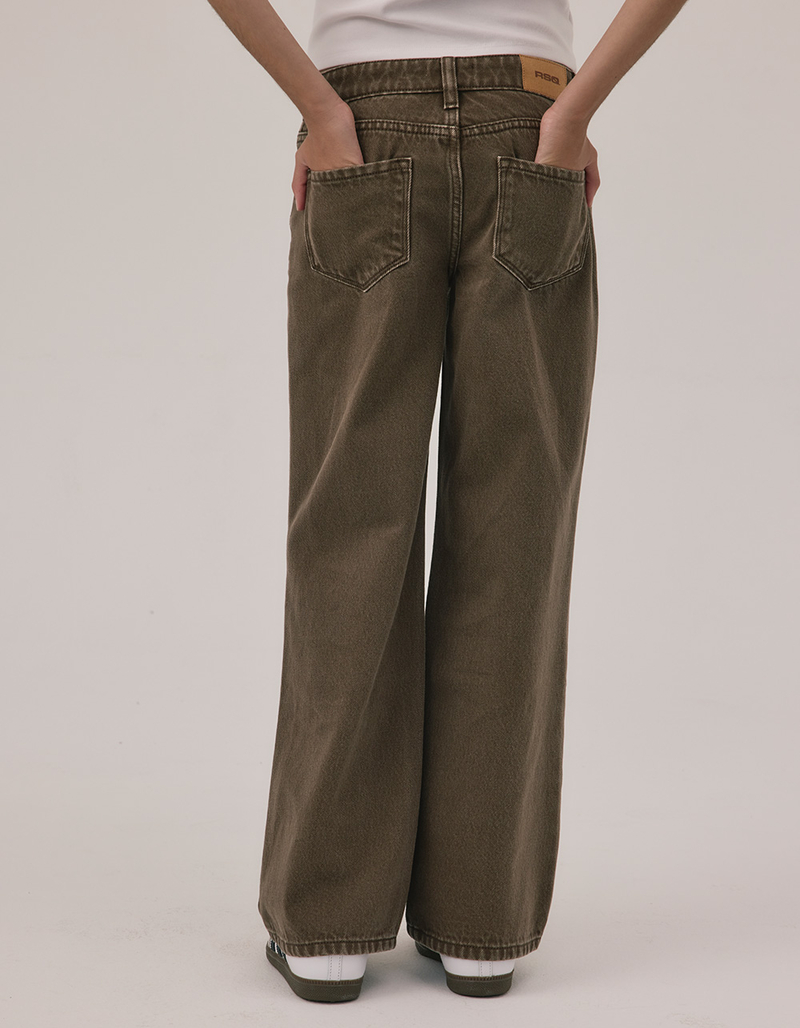 RSQ Low Rise Wide Leg Girls Jeans image number 3