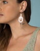 WEST OF MELROSE Clear Dangle Earrings image number 1