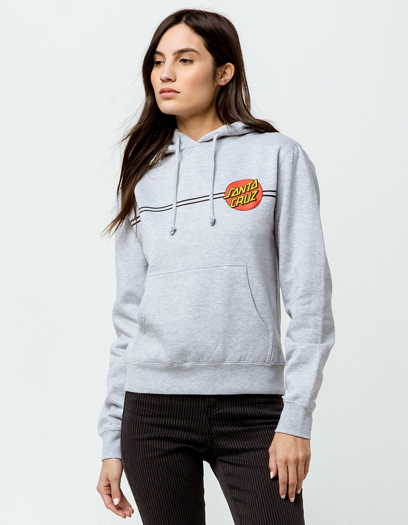 SANTA CRUZ Classic Dot Heather Gray Womens Sweatshirt image number 1