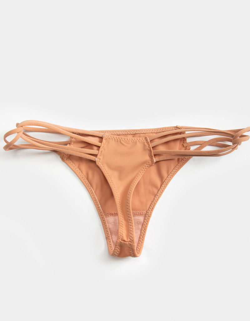 FULL TILT Faded Brown Twist Side Thong image number 1