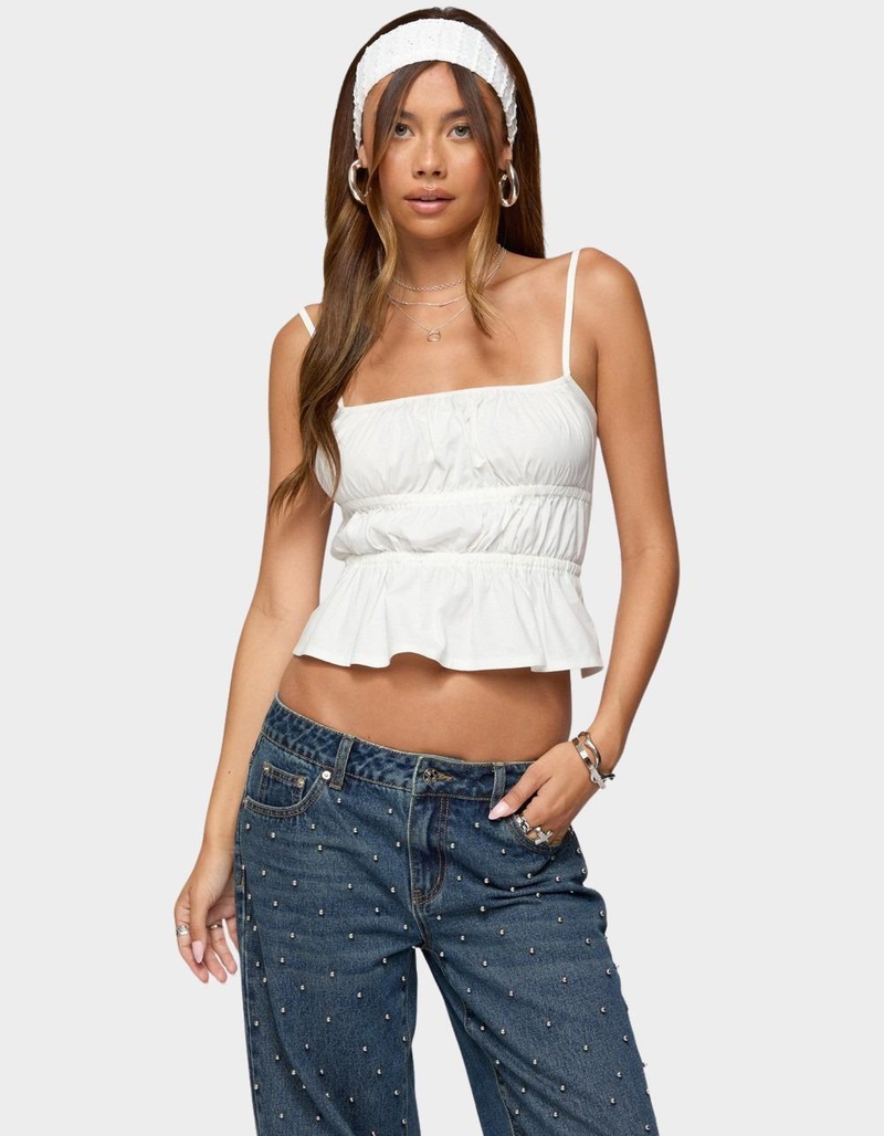 EDIKTED Adler Tiered Backless Top image number 0