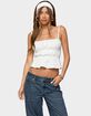 EDIKTED Adler Tiered Backless Top image number 1
