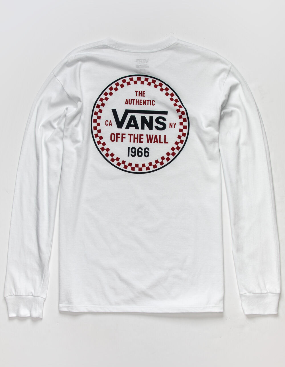 VANS Checker 66 Mens T-Shirt - WHITE 