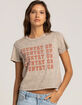 FULL TILT Country On Womens Crop Tee image number 1