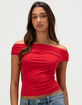 TILLYS Womens Off The Shoulder Butter Soft Top image number 1