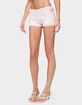 EDIKTED Janelle Striped Knit Shorts image number 1