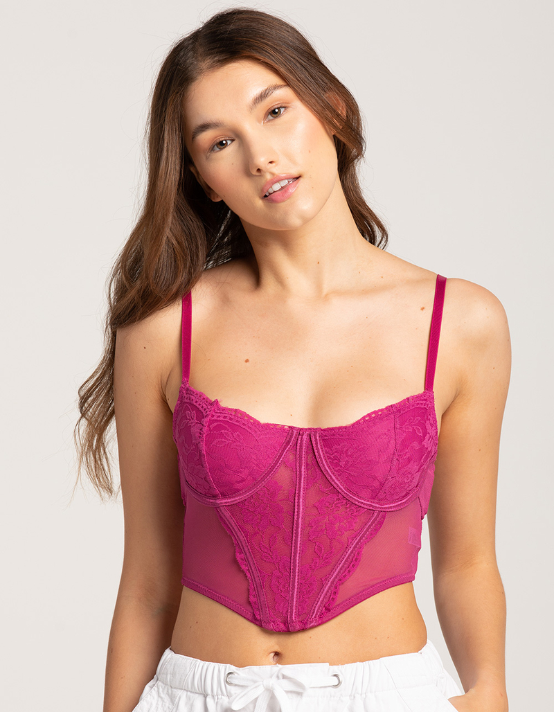 SKY & SPARROW Womens Lace Corset image number 0