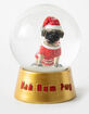 Bah Hum Pug Snow Globe image number 1