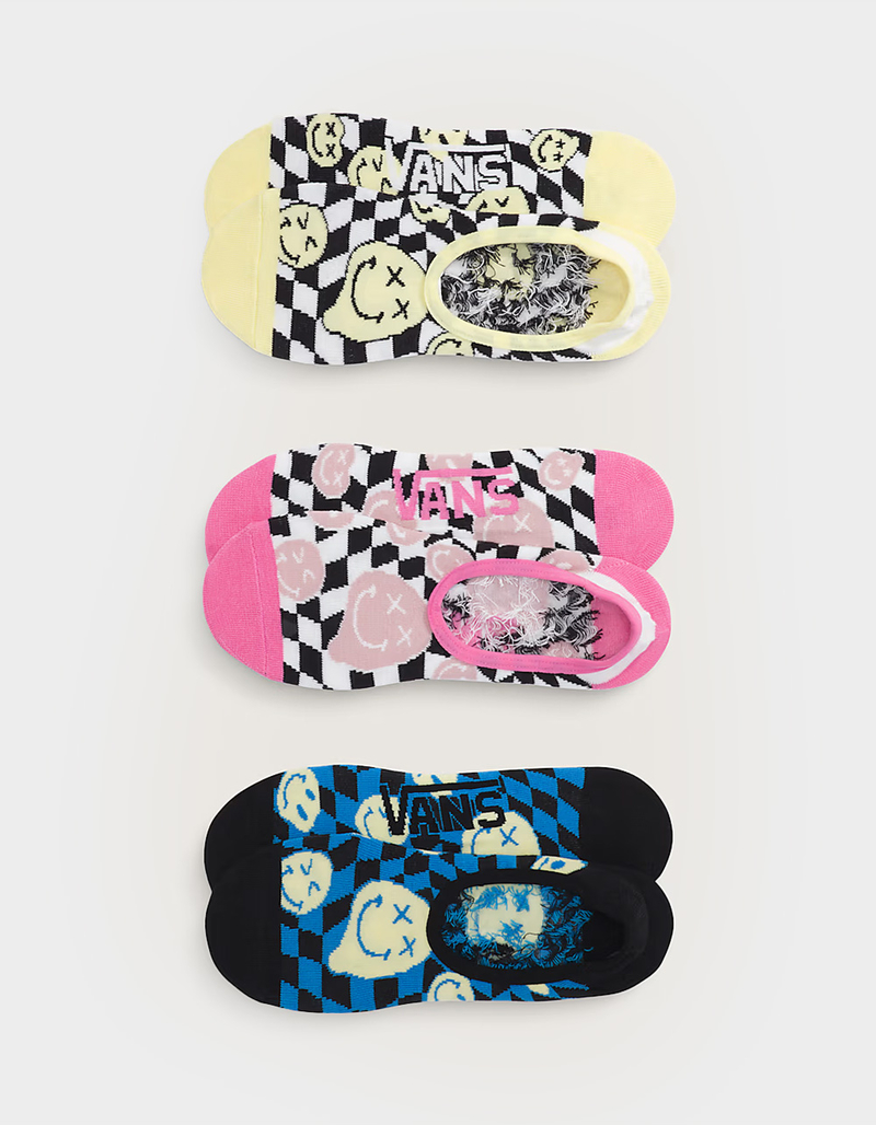 VANS Printed 3 Pack Womens Canoodle Socks image number 0