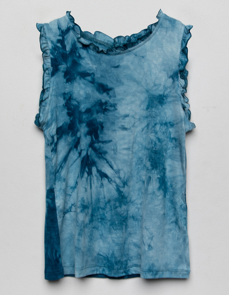 HAYDEN Tie Dye Ruffle Sleeve Girls Tank image number 0