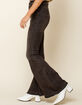 FREE PEOPLE Womens Black Flare Jeans image number 3