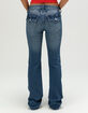 TRUE RELIGION Becca Crystal Wing Womens Bootcut Jeans image number 3