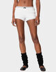 EDIKTED Lenny Lacey Textured Micro Shorts image number 1