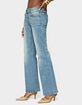EDIKTED Jenni Washed Low Rise Flared Jeans image number 2