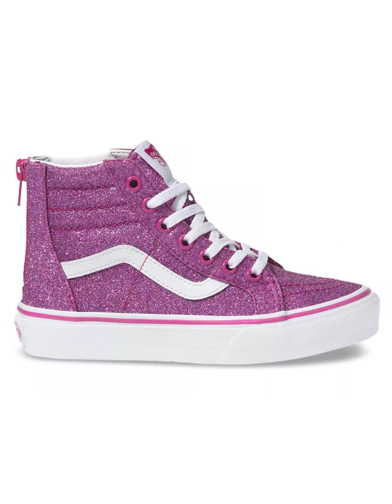 VANS Sk8-Hi Zip Glitter Girls Shoes image number 0