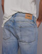 RSQ Mens Slim Straight Light Denim Jeans image number 5