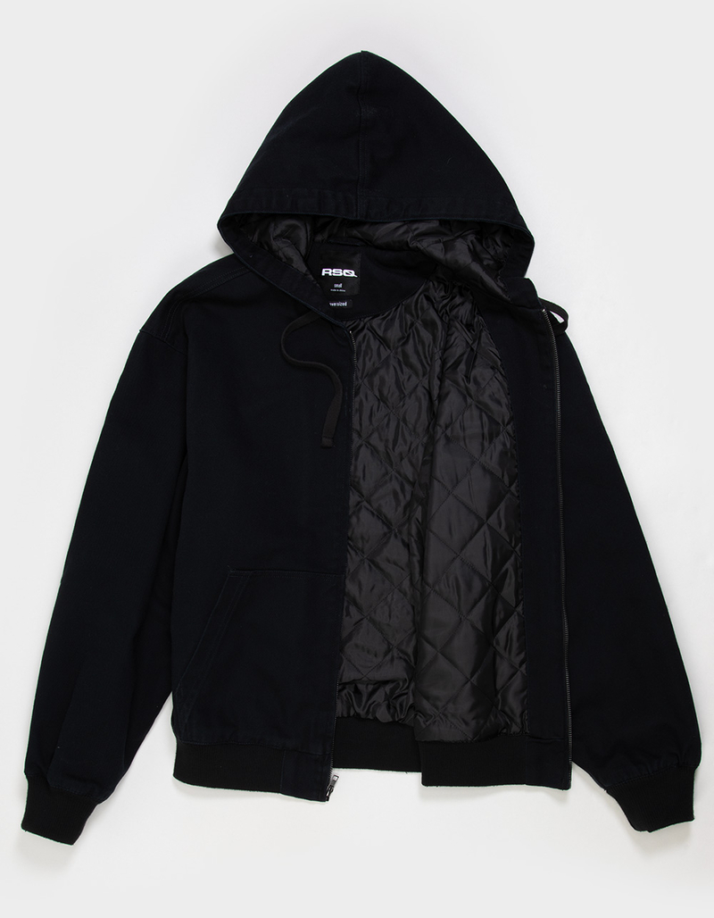RSQ Mens Oversized Hooded Twill Jacket image number 1