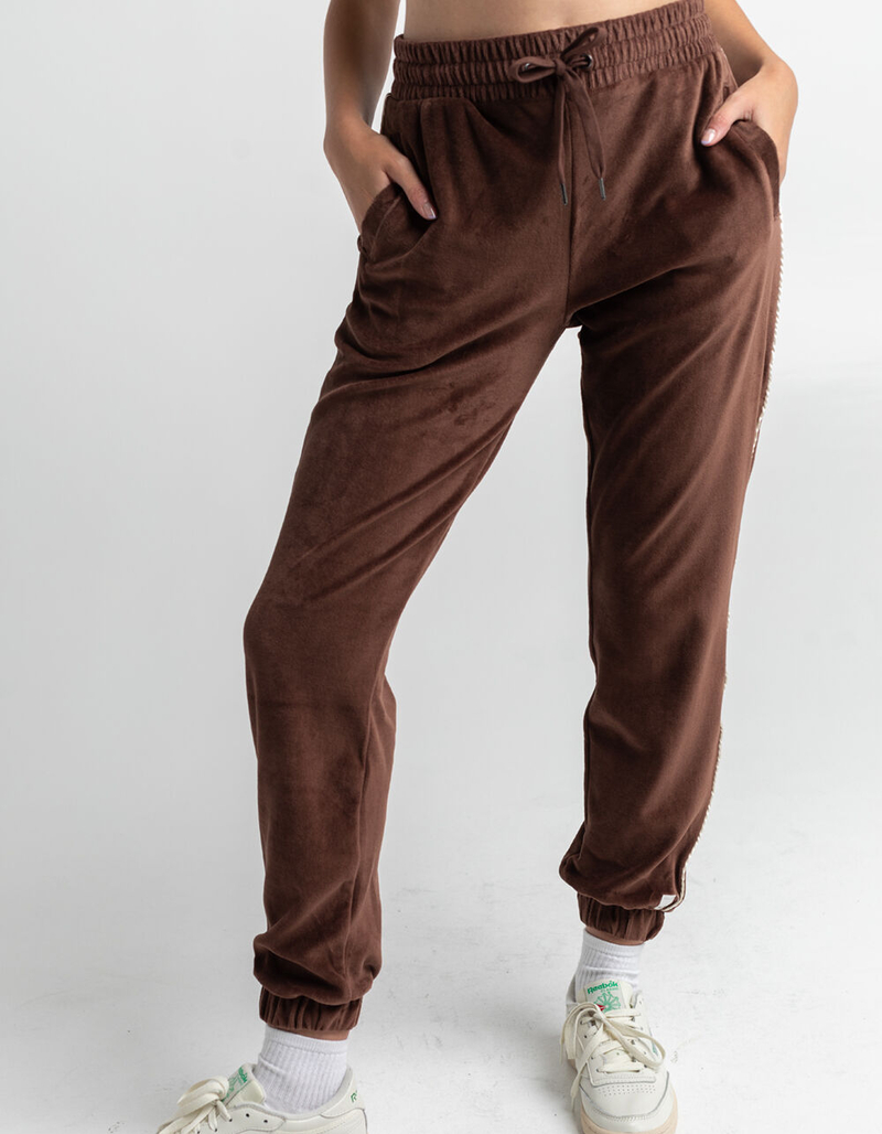 RSQ Velour Piped Joggers image number 1