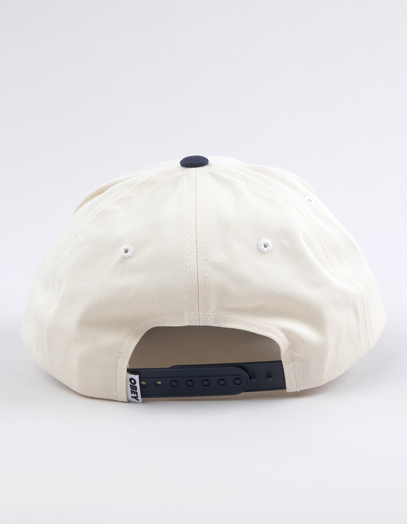 OBEY Head Jazz Records 5 Panel Snapback Hat image number 2