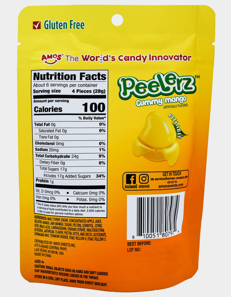PEELERZ Peelable Mango Gummy Candy image number 1