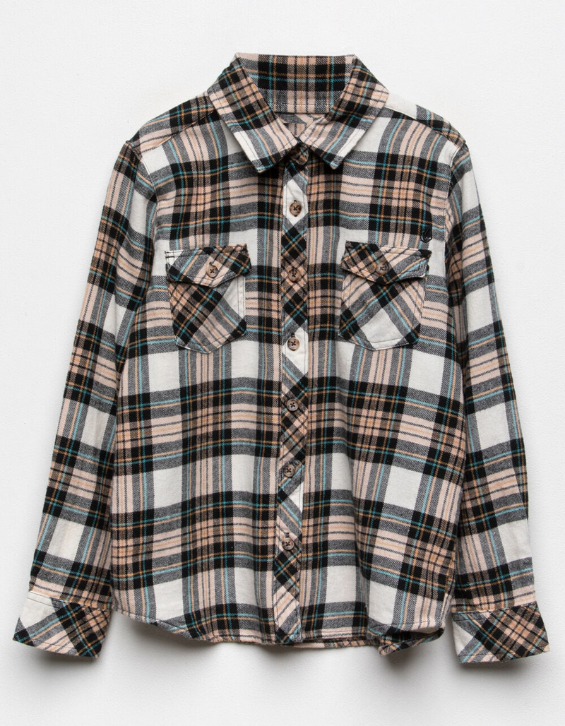 VOLCOM Getting Rad Girls Plaid Shirt image number 0