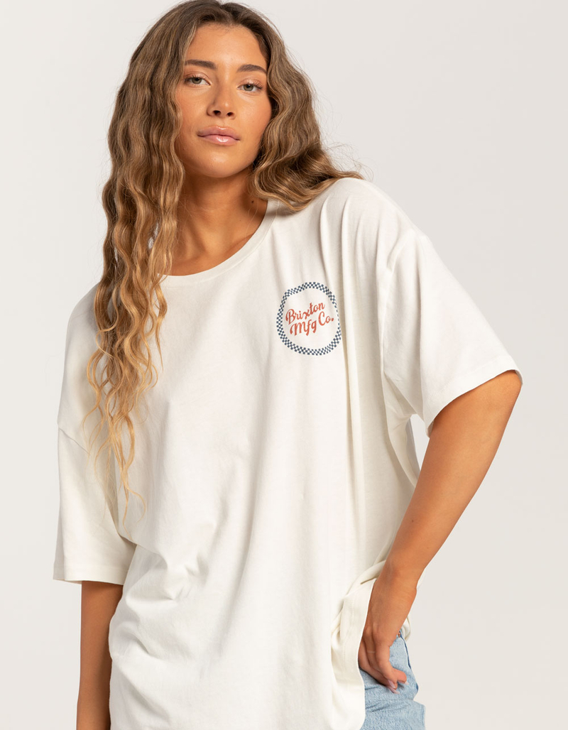 BRIXTON Mission Car Womens Boyfriend Tee image number 1