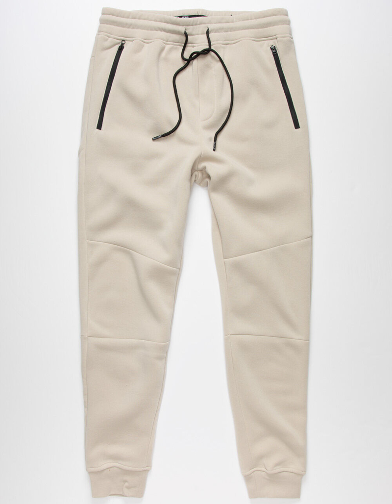 BROOKLYN CLOTH Core Solid 2.0 Mens Oatmeal Joggers image number 0