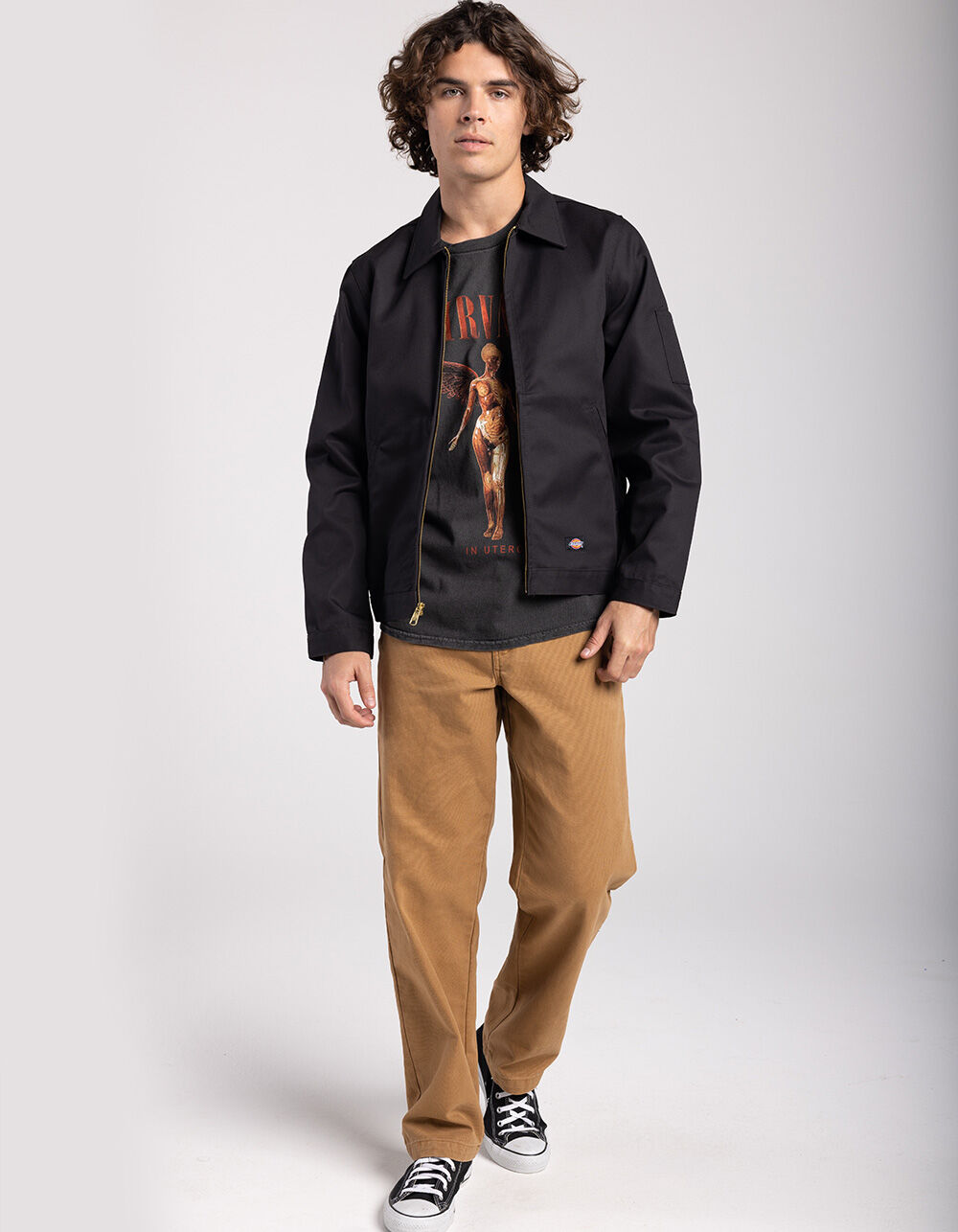 DICKIES Unlined Eisenhower Mens Jacket - BLACK - S | Tillys