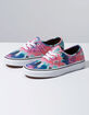 VANS Tie Dye Authentic Multi & True White Womens Shoes image number 2