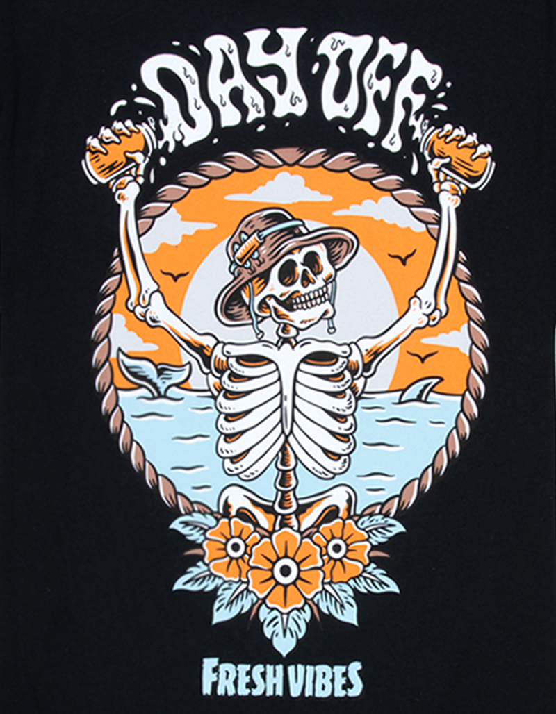 FRESH VIBES Day Off Mens Tee image number 2